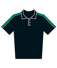 Finden & Hales Adults Team Polo Shirt - Black/Emerald