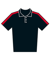 Finden & Hales Adults Team Polo Shirt - Black/Red