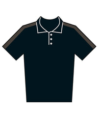 Finden & Hales Kids Team Polo Shirt - Black/Gunmetal