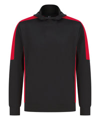 Finden & Hales Adults’ Team Hoodie - Black/Red