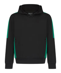 Finden & Hales Kids' Team Hoodie - Black/Emerald