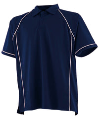 Finden & Hales Piped Performance Polo - Navy/White*†