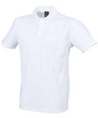 Finden & Hales Piped Performance Polo - White/White