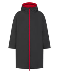 Finden & Hales All-weather Robe - Black/Red