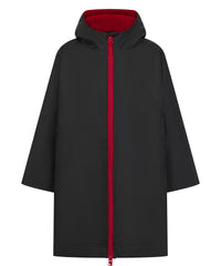 Finden & Hales Kids All-weather Robe - Black/Red*