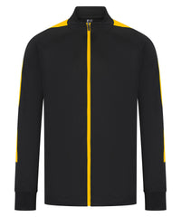 Finden & Hales Knitted Tracksuit Top - Black/Gold*