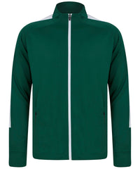 Finden & Hales Knitted Tracksuit Top - Bottle/White