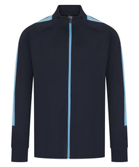 Finden & Hales Knitted Tracksuit Top - Navy/Sky*