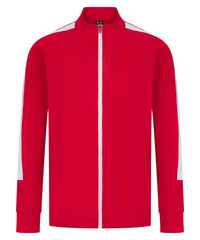 Finden & Hales Knitted Tracksuit Top - Red/White