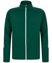 Finden & Hales Kids Knitted Tracksuit Top - Bottle/White
