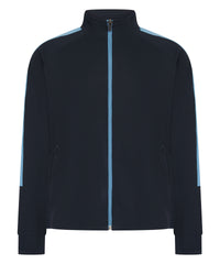 Finden & Hales Kids Knitted Tracksuit Top - Navy/Sky