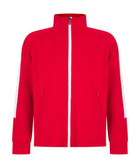 Finden & Hales Kids Knitted Tracksuit Top - Red/White
