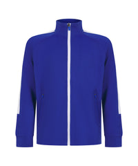 Finden & Hales Kids Knitted Tracksuit Top - Royal/White