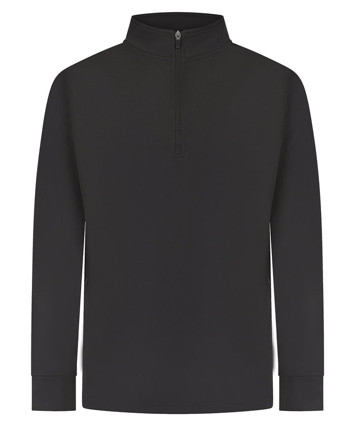 Finden & Hales ¼-Tracksuit Top - Black