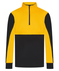 Finden & Hales ¼-Tracksuit Top - Black/Gold