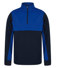 Finden & Hales Kids ¼-tracksuit Top - Navy/Royal