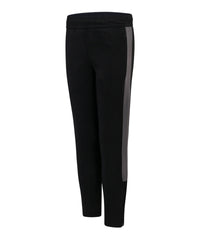 Finden & Hales Kids Knitted Tracksuit Pants - Black/Gunmetal Grey