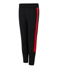 Finden & Hales Kids Knitted Tracksuit Pants - Black/Red