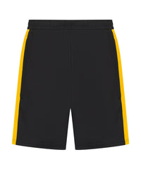 Finden & Hales Knitted Shorts with Zip Pockets - Black/Gold