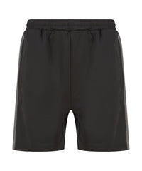 Finden & Hales Knitted Shorts with Zip Pockets - Black/Gunmetal