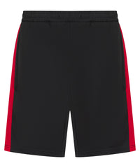 Finden & Hales Kids Knitted Shorts with Zip Pockets - Black/Red
