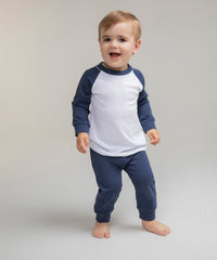 Larkwood Children's Pyjamas - Candyfloss Pink/White