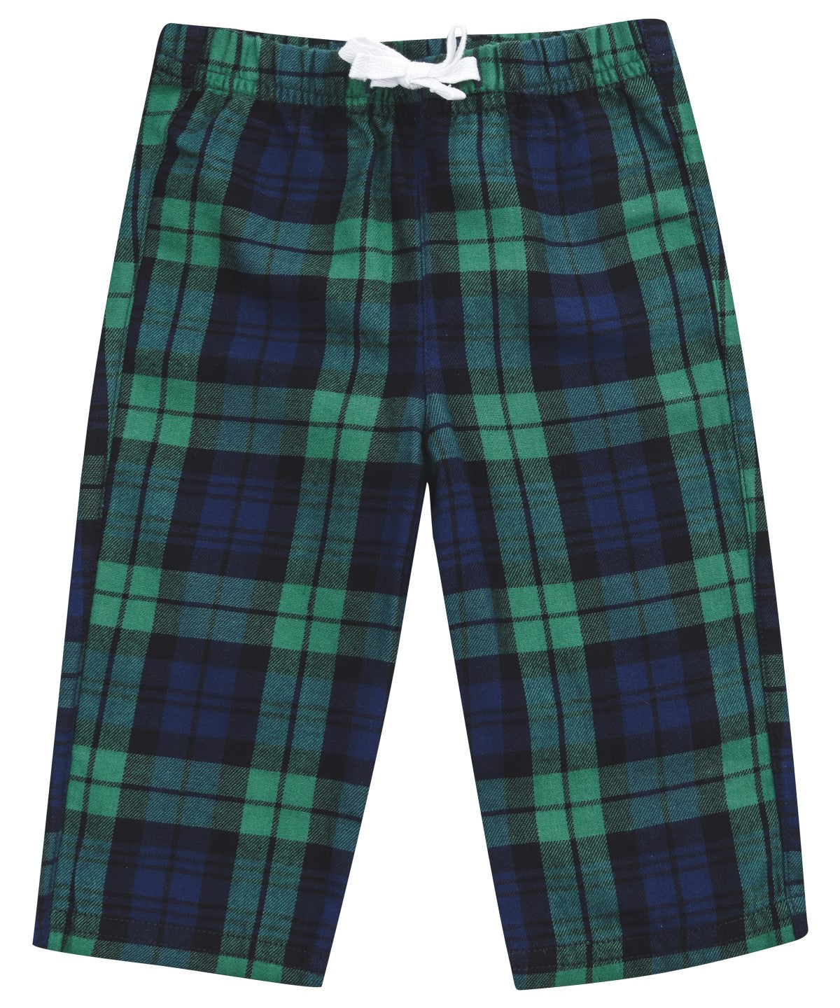 Larkwood Tartan Lounge Trousers - Green/Navy Check