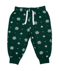 Larkwood Lounge Pants - Bottle/White Snowflakes