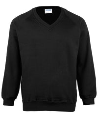 Maddins Kids Coloursure™ V-neck Sweatshirt - Black