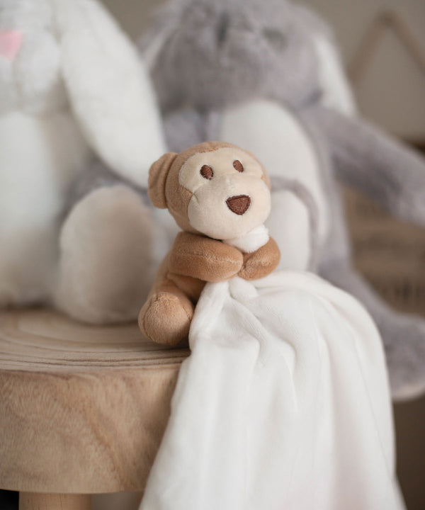 Mumbles Monkey Comforter - Cream