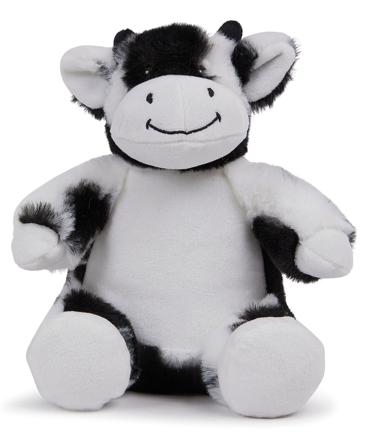 Mumbles Printme Mini Teddy - Black/White Cow