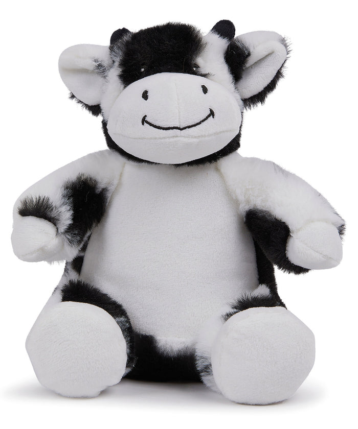 Mumbles Printme Mini Teddy - Black/White Cow