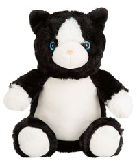 Mumbles Printme Mini Teddy - Cat Black/White