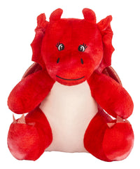 Mumbles Printme Mini Teddy - Dragon Red