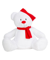 Mumbles Zippie Christmas Bear - White