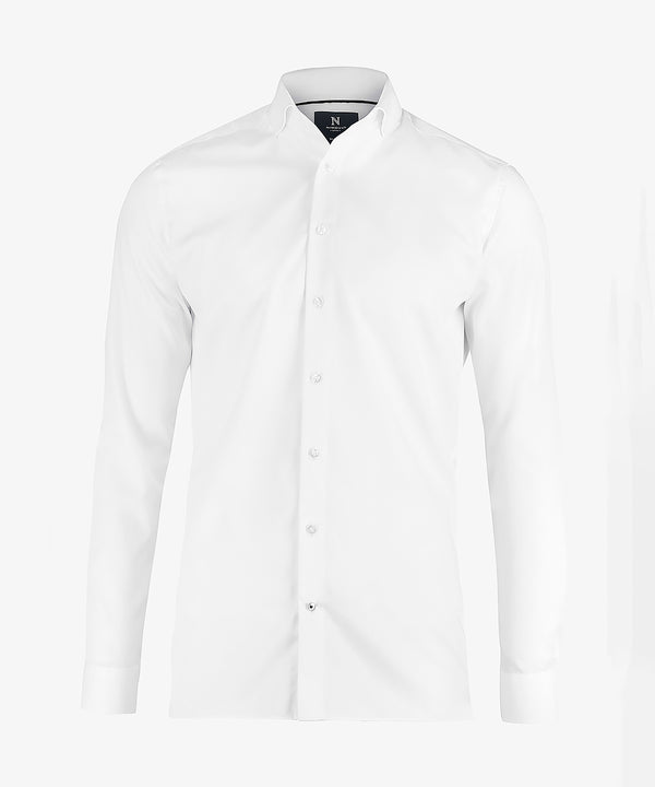 Nimbus Portland Slim Fit – Super Non-iron Business Shirt - White