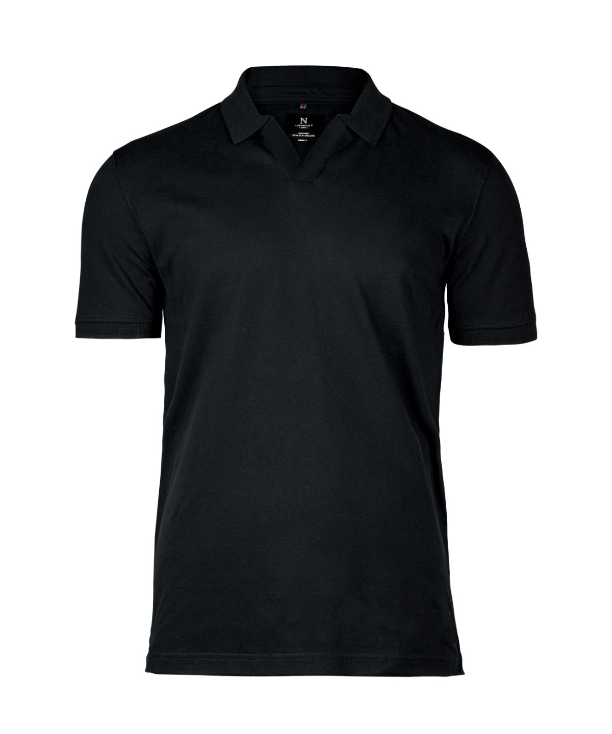 Nimbus Harvard V-neck – Stretch Deluxe Polo - Black
