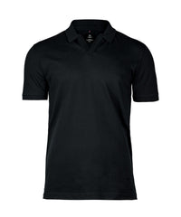 Nimbus Harvard V-neck – Stretch Deluxe Polo - Black