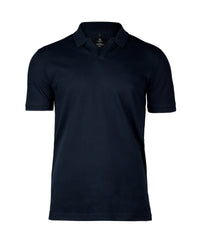 Nimbus Harvard V-neck – Stretch Deluxe Polo - Dark Navy