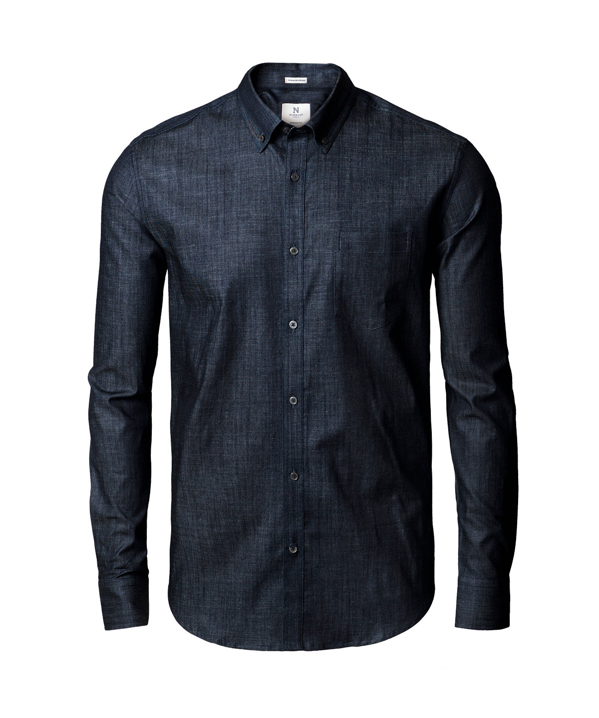 Nimbus Torrance Modern Fit – Raw and Stylish Denim Shirt - Indigo Blue