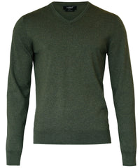 Nimbus Brighton – Elegant V-neck Knit - Olive Melange
