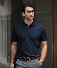 Nimbus Princeton - Stretch Deluxe Cutaway Polo - Black