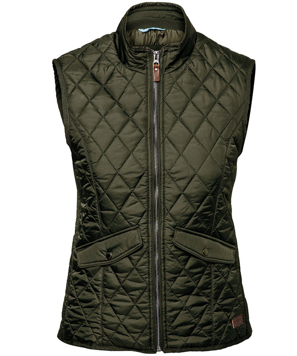 Nimbus Women’s Camden – Diamond Quilted Gilet - Olive