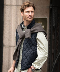 Nimbus Camden – Diamond Quilted Gilet - Midnight Blue