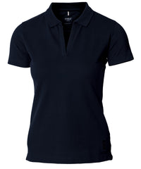 Nimbus Women’s Harvard V-neck – Stretch Deluxe Polo - Dark Navy