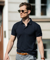 Nimbus Harvard Classic – Stretch Deluxe Polo - Black