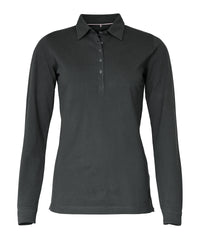 Nimbus Women’s Carlington – Deluxe Long Sleeve Polo - Charcoal