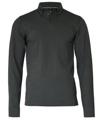 Nimbus Carlington – Deluxe Long Sleeve Polo - Charcoal