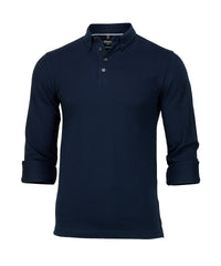Nimbus Carlington – Deluxe Long Sleeve Polo - Dark Navy