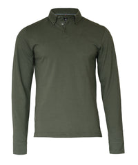 Nimbus Carlington – Deluxe Long Sleeve Polo - Olive